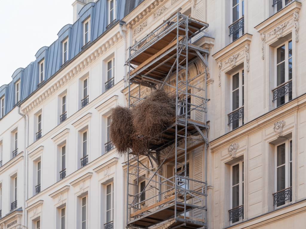 Comment les travaux de ravalement de façade à Paris favorisent l’installation de nids de guêpes et de frelons asiatiques, et comment les prévenir